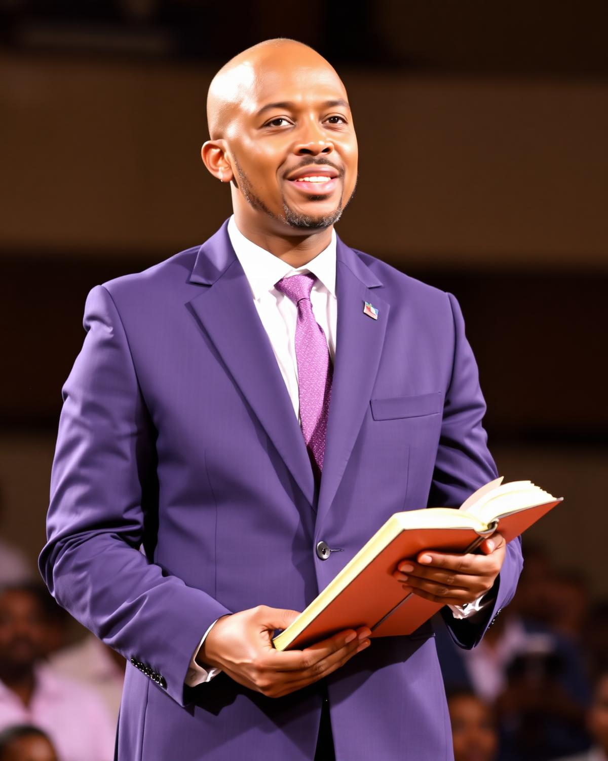 Pastor Ezekiel in prayer